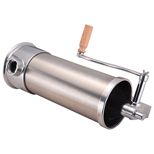 6L Wurstfüller Wurstmaschine Wurstfüllmaschine Wurstspritze Wurstpresse Edestahl inkl. 6 Fülltüllen - 8