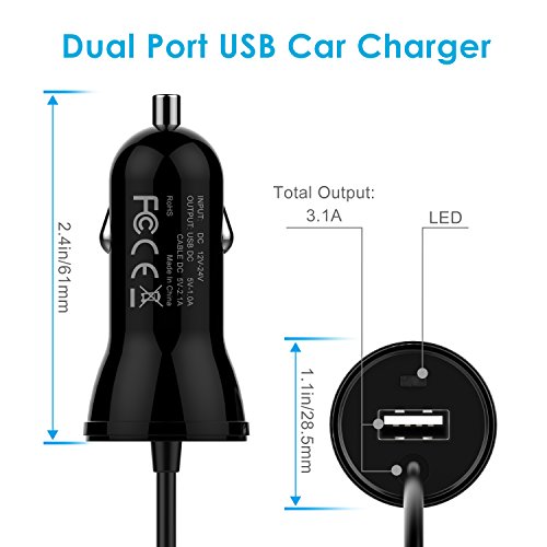 Caricabatterie Da Parete Fenzer FAST Con Cavo Micro USB, 5V, Per LG Phoenix 1/2/3/4/Plus/Premier Pro/Zone 4