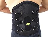 XYLUCKY Grado Médico Postoperatorio Cinturón de fijación lumbar fuerte Cinturones de protección, ortesis toracolumbar, cinturón con correa doble ajustable, diseño de la almohadilla trasera desmontable , m