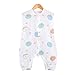 Produktbild AZUO Baby Sommer Schlafsack Kleine Kinder Ärmellos Schlafanzug Kind Strampler mit Füßen für Jungen und Mädchen für Neugeborene 3-48 Monate,D,100cm