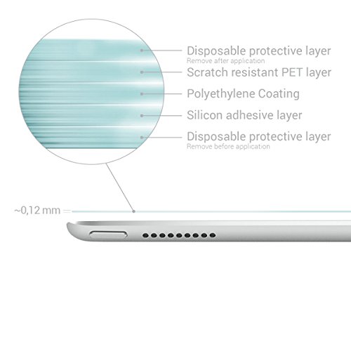 kwmobile Folie matt für Apple iPad Pro 12,9″ (1. Gen. 2015 / 2. Gen. 2017) Displayschutzfolie – Schutzfolie Displayschutz Anti-Fingerabdruck Displayfolie entspiegelt - 3