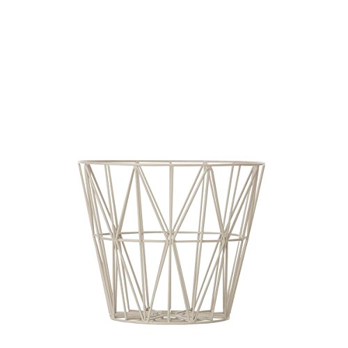Ferm Living Drahtkorb Korb klein grau Wire Basket - Grey - Small