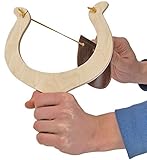 Holz-Schleuder aus Echt-Holz Zwille Echt-Holz Profi-Zwille Sport-Schleuder Schleuder Katapult Stein-Schleuder Katschi Slingshot 25cm