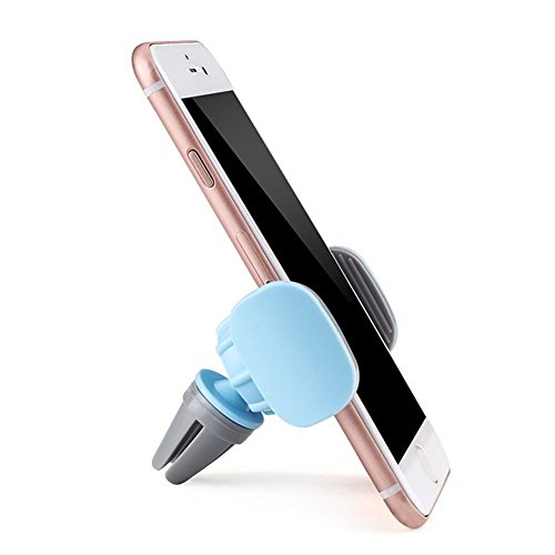 Caolator - Supporto porta telefono da auto, per bocchette dell'aria, conÂ rotazione a 360Â°, per iPhone 7, 6S, 6, 5S, 5, Samsung, HTC, Motorola, Sony e altri smartphone