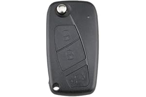 GENERIC FOBTRONICS New 3 BUTTON Remote Car Key FOB Shell Case for FIAT Punto Ducato Stilo Panda Flip Folding WITH SIP22 blade A44