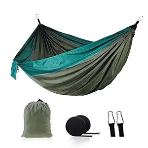 Nylon Hammock Widened Indoor Outdoor Swing Camping Supplies 210T Nylon Beach Hammock Travel Hiking Hammock-Daerzy