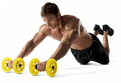 SKLZ APD-CW01-02 Trainingsrollen Bauchtrainer Core Wheels black/yellow - 3
