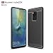 Produktbild PaceBid Huawei Mate 20 X Hülle,Karbon Look Elastisch Stylisch Soft Flex Handyhülle Schutz vor Stürzen und Stößen Schutzhülle für Huawei Mate 20 X Case Cover - Schwarz