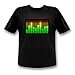 Produktbild 10-Kanal Equalizer T-Shirt Mann LED-Shirt Tshirt Leuchtshirt (xs)