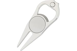 Vidsmow Golf Unisex Double Prong Removable Marker, Outil De Réparation De Pitch De Golf à Double Broche, Accessoire Ergonomique Et Compact pour L’Entretien des Greens, Design Robuste