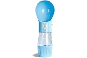 Mmyzao Gourde pour Chien Promenade Gamelle Chien Voyage Gourde Portable Chien Dog Water Bottle-250+180ml