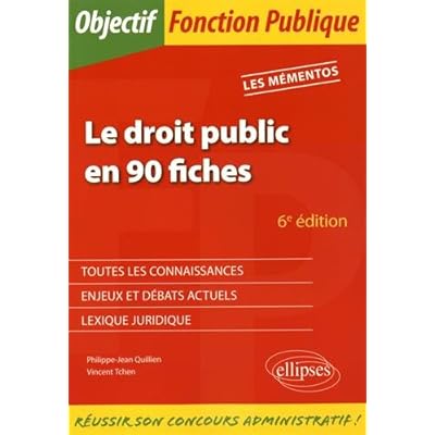 Le droit public en 90 fiches