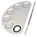 LuckyFine Pro Stainless Steel Cosmetic Makeup Palette Spatula Cream Foundation Mixing Tool Brush Palette Silver