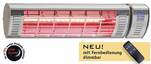 Preisvergleich Produktbild Heizstrahler, CasaTherm W2000 Gold LowGlare Alusilber