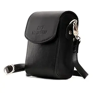 MegaGear Panasonic Lumix DC-ZS200, TZ200, Leica C-Lux Leather Camera Case with Strap