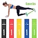 Produktbild Letsfit Fitnessbänder 5er Set Widerstandsbänder Trainingsbänder 5-Stärken Ideal für Fitnessübungen Wie Pilates, Yoga, Gymnastik, Crossfit, Fitnesskurse und Dehnungsübungen MEHRWEG