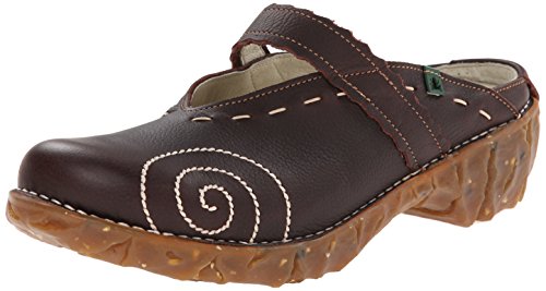 El Naturalista Yggdrasil Pattern, Women's Clogs, Brown, 6 UK (39 EU)