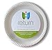 Produktbild RETURN Yumi Compostable Natural Starch Plate, 10-3/8", White by RETURN