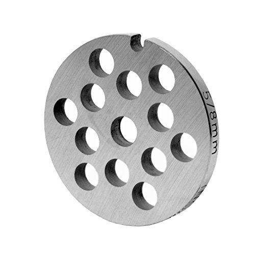 INOX Lochscheibe Gr.5 - 8,0 MM Bohrung - für Fleischwolf Jupiter - Bosch - Alexanderwerk - Westmark