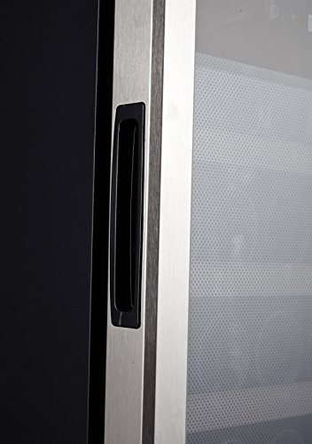 Kalamera KRC-33DZF Design Weinkühlschrank für bis zu 33 Flaschen (bis zu 310 mm Höhe),zwei Temperaturzonen ,5-18°C,(100 Liter, LED Bedienoberfläche, 2 Kühlzonen, Edelstahl) - 5