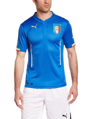 PUMA FIGC Italia Home Replica Team Power Camiseta, Hombre, Blue 01, L - PUMA