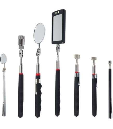 Magnetic Pick-up Tools,5PcsTelescoping Magnetic Pick-Up