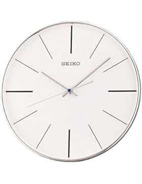 Seiko Wanduhr analog Kunststoff silber QXA634A