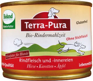 Preisvergleich Produktbild Bio Rindermahlzeit für Hunde, 200 g x 24