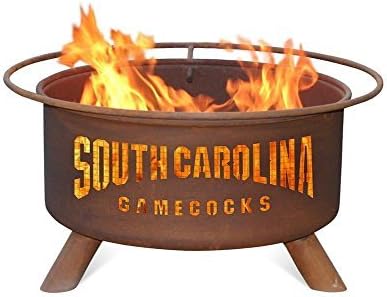 South Carolina Gamecocks Portable Steel Fire Pit Grill by Patina