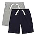 Bluezoo Kids Pack Of Two Boy's Navy And Grey Jersey Shorts Age 2-3