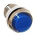 Produktbild 1x Button blau beleuchtet Rund Taster Mikrotaster Switch Blue mit LED Lampe Neu Geldspieler Pinball Blu Joy-Button