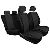 Die Autoschonbezüge sind für Sportsitze sowie Sitze mit integrierten Kopfstützen nicht geeignet. Die Bezüge für die hinteren Kopfstützen sind gleich groß.