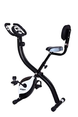 Striale SV-314 Vélo d'appartement pliable avec dossier de maintien Noir