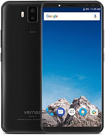 Vernee X Unlocked 4G Smart Phone Face ID 6.0-Inch FHD+ 18:9 Screen Helio P23 Octa Core 4GB+64GB Rear 16MP+5MP Front 13MP+5MP 6200mAh Mobilephone