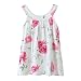 Viahwyt Toddler Kids Baby Girl Kawaii Sleeveless Print Clothes Pullover Vest A-Line Dress Lolly Outfits (Red Flower, 110cm)