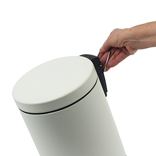 KELA 20878, Kosmetikeimer 5 l, Silent-Close, Metall, Rika, Weiß - 3