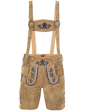 ALMBOCK Lederhose Herren kurz | Trachten Lederhose kurz aus edlem Leder von Gr. 46-60 | Kurze Lederhose in vielen...