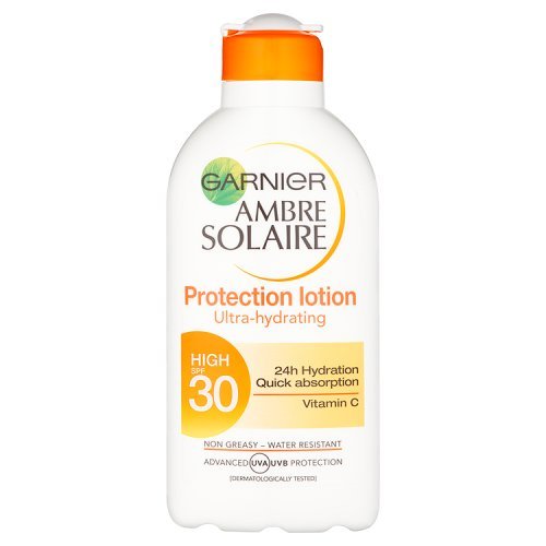 Garnier Ambre Solaire Suntan Moisturising Milk High SPF30 200ml with Cactus nutriflavones(TM) and Vitamin E