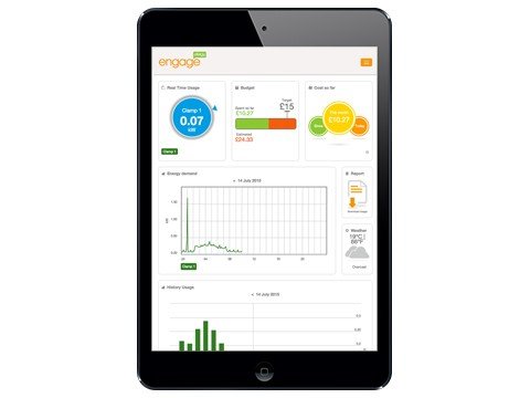 Efergy EN Plataforma de Consumo, 240 V, Blanco