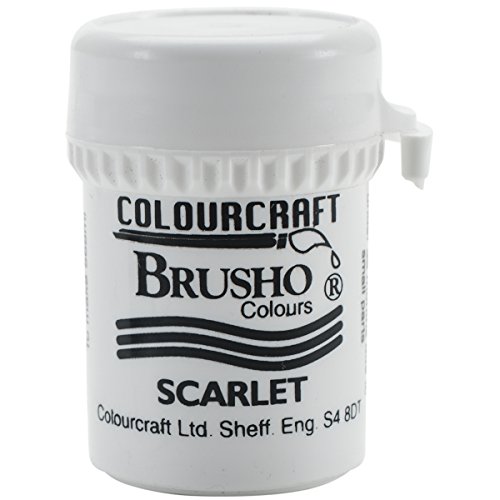 Colorfin Brusho Crystal Colour 15G Scarlet, Acrylic, Multicolour, 3.04x3.04x5.08 cm