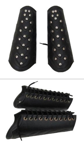 Handmade by Artisan Real Simple of a handtooled Handcrafted Protectors Leather Arm