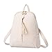 Produktbild Frauen Dame Fashion Pu Leder Rucksack Quasten Schulter Schule Tasche Daypack Multicolor,Beige-M