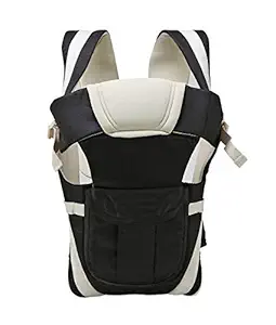 NV MART Baby Carrier Bag/Adjustable Hands Free 4 in 1 Baby/Baby Safety Belt/Child Safety Strip/Baby Sling Carrier Bag/Baby Back Carrier Bag (Black) Front Carry Facing