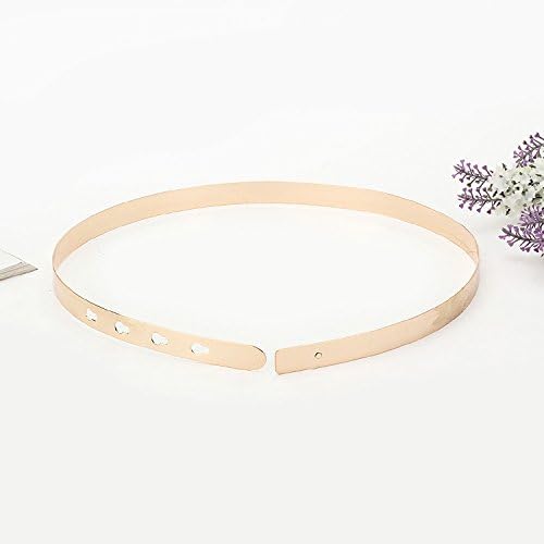 DCY Women‘s Golden pieces of iron metal mirror belts