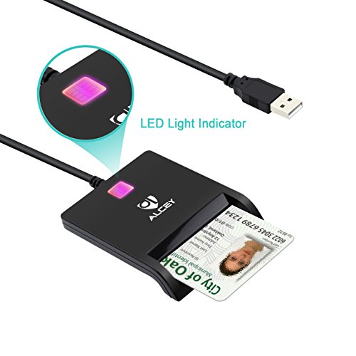 Alcey USB gemeinsamen Zugriff Smart Card Reader, Schwarz