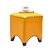 Produktbild QQXX Hocker Holz Sitz Ottoman Hocker, handgefertigte Nieten Kantenversiegelung Ölwachs Lederbezug (Farbe: # 1)