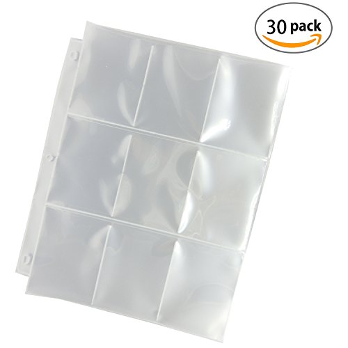 Preisvergleich Produktbild Dancepandas 30 Seiten Transparent Pro 9-Pocket Leere Sammelmappe