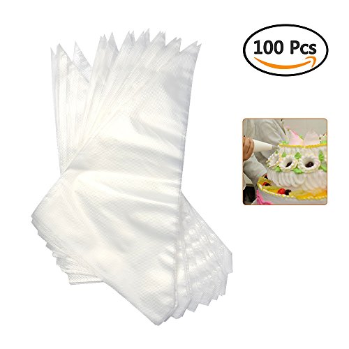ATPWONZ 100er Spritzbeutel Spritztüten Einwegspritzbeutel für süße und deftige Verzierungen!