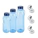 Produktbild Trinkflaschen-Set: 1L + 0,75L + 0,5L aus Tritan + 3 x Sportdeckel / Wasserflasche / BPA-frei