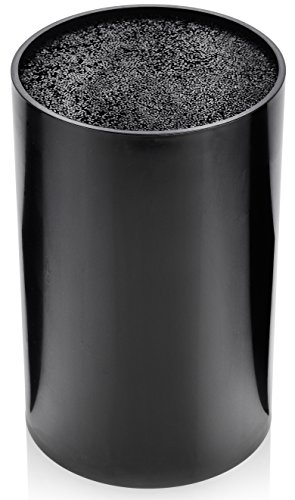 Bluespoon Messerblock mit Borsteneinsatz | Ø ca. 11 cm Höhe ca. 18 cm | Verstauen Sie Ihre Messer einfach und stilvoll